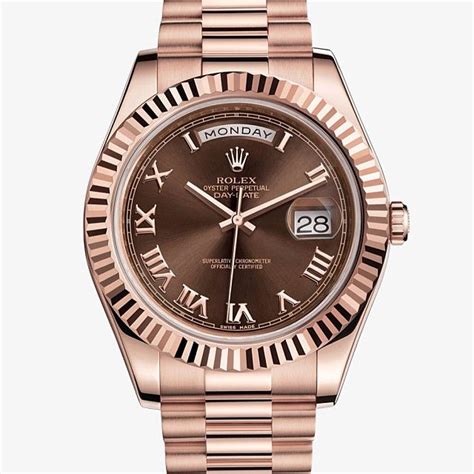 rolex day date ii rose gold chocolate dial price|Rolex rose gold presidential 41mm.